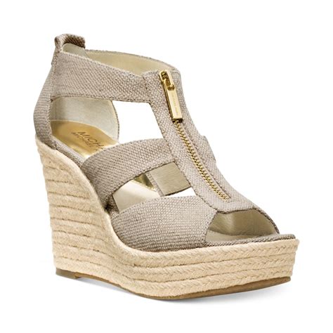 michael kors beige leather sandals|Michael Kors black sandals sale.